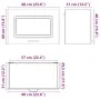 Armario de pared para cocina Kalmar madera de ingeniería blanca de , Armarios de cocina - Ref: Foro24-853597, Precio: 54,75 €...