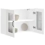 Armario pared cocina puerta de cristal Kalmar blanca by , Kitchen cabinets - Ref: Foro24-853607, Price: 84,12 €, Discount: %