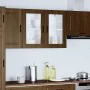 Armario de pared para cocina puerta cristal Porto roble marrón by , Kitchen cabinets - Ref: Foro24-854094, Price: 81,53 €, Di...