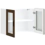 Armario de pared para cocina puerta cristal Porto roble marrón by , Kitchen cabinets - Ref: Foro24-854094, Price: 81,53 €, Di...
