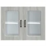 Armario pared cocina puerta de cristal Kalmar sonoma gris de , Armarios de cocina - Ref: Foro24-853613, Precio: 97,60 €, Desc...