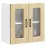 Armario pared cocina puerta de cristal Kalmar roble sonoma by , Kitchen cabinets - Ref: Foro24-853670, Price: 68,61 €, Discou...