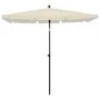 Garden umbrella with sand-colored pole 210x140 cm by vidaXL, Umbrellas - Ref: Foro24-315543, Price: 52,36 €, Discount: %