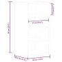 Armario colgante madera ingeniería roble ahumado 30x29,5x60 cm de , Armarios de cocina - Ref: Foro24-854172, Precio: 40,08 €,...