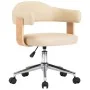 Drehbare Esszimmerstühle, 2 Stück, cremefarbenes Kunstleder von vidaXL, Essstühle - Ref: Foro24-3054896, Preis: 271,12 €, Rab...