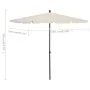 Garden umbrella with sand-colored pole 210x140 cm by vidaXL, Umbrellas - Ref: Foro24-315543, Price: 52,36 €, Discount: %
