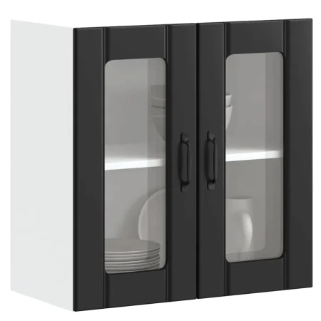 Armario pared cocina puerta de cristal Lucca negra von , Küchenschränke - Ref: Foro24-853908, Preis: 67,65 €, Rabatt: %