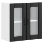 Armario pared cocina puerta de cristal Lucca negra von , Küchenschränke - Ref: Foro24-853908, Preis: 67,65 €, Rabatt: %