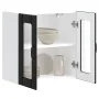 Armario pared cocina puerta de cristal Lucca negra von , Küchenschränke - Ref: Foro24-853908, Preis: 67,65 €, Rabatt: %