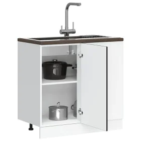 Mueble bajo de cocina Kalmar madera de ingeniería negra von , Küchenschränke - Ref: Foro24-854319, Preis: 81,40 €, Rabatt: %
