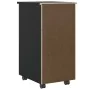 Cajonera con ruedas MOSS madera maciza de pino negro de , Taquillas y armarios de almacenamiento - Ref: Foro24-4015792, Preci...