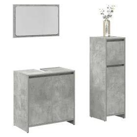 Set muebles de baño 2 piezas madera contrachapada gris hormigón von , Badezimmermöbel - Ref: Foro24-3324852, Preis: 98,41 €, ...