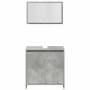 Set muebles de baño 2 piezas madera contrachapada gris hormigón von , Badezimmermöbel - Ref: Foro24-3324852, Preis: 101,29 €,...