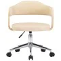 Drehbare Esszimmerstühle, 2 Stück, cremefarbenes Kunstleder von vidaXL, Essstühle - Ref: Foro24-3054896, Preis: 271,12 €, Rab...