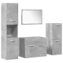 Juego muebles de baño 4 pzas madera contrachapada gris hormigón von , Badezimmermöbel - Ref: Foro24-3324865, Preis: 147,26 €,...