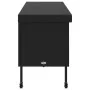 Caja almacenaje jardín ruedas ratán sintético negro 160x55x75cm by , Outdoor storage boxes - Ref: Foro24-4103831, Price: 142,...