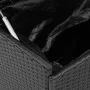 Caja almacenaje jardín ruedas ratán sintético negro 160x55x75cm by , Outdoor storage boxes - Ref: Foro24-4103831, Price: 142,...