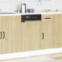 Panel para lavavajillas Lucca madera contrachapada roble sonoma by , Kitchen cabinets - Ref: Foro24-853890, Price: 26,04 €, D...