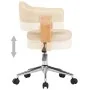 Drehbare Esszimmerstühle, 2 Stück, cremefarbenes Kunstleder von vidaXL, Essstühle - Ref: Foro24-3054896, Preis: 271,12 €, Rab...