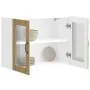 Armario pared cocina puerta de cristal Lucca roble sonoma by , Kitchen cabinets - Ref: Foro24-853850, Price: 84,58 €, Discoun...
