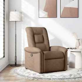 Sillón reclinable de tela marrón by , Armchairs - Ref: Foro24-4015620, Price: 188,41 €, Discount: %