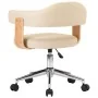 Drehbare Esszimmerstühle, 2 Stück, cremefarbenes Kunstleder von vidaXL, Essstühle - Ref: Foro24-3054896, Preis: 271,12 €, Rab...