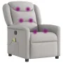 Sillón de masaje reclinable de tela gris nube by , Armchairs - Ref: Foro24-4015615, Price: 205,65 €, Discount: %