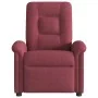 Sillón de masaje reclinable de tela color vino tinto by , Armchairs - Ref: Foro24-4015629, Price: 201,94 €, Discount: %