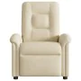 Sillón de masaje reclinable de tela crema de , Sillones - Ref: Foro24-4015634, Precio: 234,76 €, Descuento: %