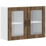 Armario pared cocina puerta de cristal Lucca roble ahumado von , Küchenschränke - Ref: Foro24-853852, Preis: 83,11 €, Rabatt: %