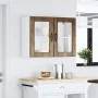 Armario pared cocina puerta de cristal Lucca roble ahumado von , Küchenschränke - Ref: Foro24-853852, Preis: 83,11 €, Rabatt: %