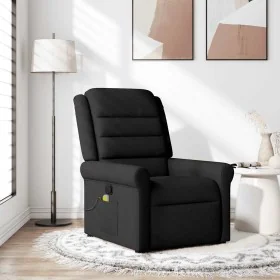 Sillón reclinable de masaje de tela negro by , Armchairs - Ref: Foro24-4015648, Price: 223,22 €, Discount: %