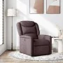 Sillón reclinable de tela marrón oscuro by , Armchairs - Ref: Foro24-4015601, Price: 191,80 €, Discount: %