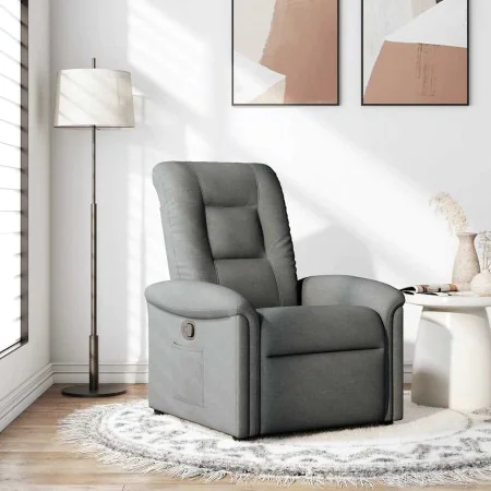 Sillón reclinable de tela gris oscuro de , Sillones - Ref: Foro24-4015617, Precio: 193,78 €, Descuento: %
