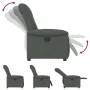 Sillón reclinable de tela gris oscuro de , Sillones - Ref: Foro24-4015617, Precio: 193,78 €, Descuento: %