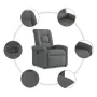 Sillón reclinable de tela gris oscuro de , Sillones - Ref: Foro24-4015617, Precio: 193,78 €, Descuento: %