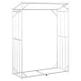 Leñero con protector de lluvia 150x60x200 cm acero galvanizado von , Brennholztaschen und -halter - Ref: Foro24-4104953, Prei...