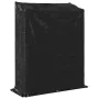 Leñero con protector de lluvia 150x60x200 cm acero galvanizado von , Brennholztaschen und -halter - Ref: Foro24-4104953, Prei...