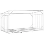 Leñero cubierta lluvia 200,5x100,5x110,5 cm acero galvanizado by , Firewood bags and holders - Ref: Foro24-4104947, Price: 10...