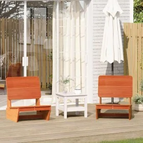 Sillas de jardín 2 uds marrón cera 60x64x70,5 cm von , Gartenstühle - Ref: Foro24-859314, Preis: 136,83 €, Rabatt: %