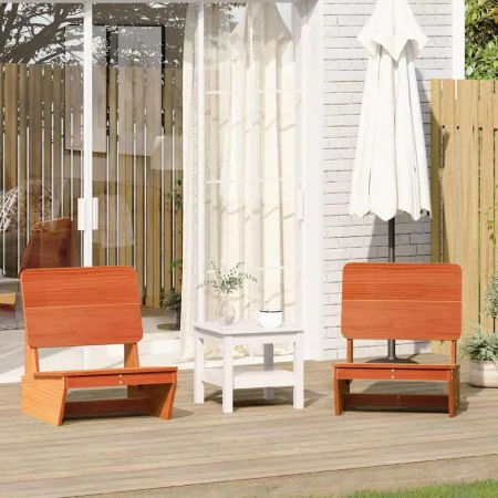 Sillas de jardín 2 uds marrón cera 60x64x70,5 cm von , Gartenstühle - Ref: Foro24-859314, Preis: 136,83 €, Rabatt: %