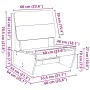 Sillas de jardín 2 uds marrón cera 60x64x70,5 cm von , Gartenstühle - Ref: Foro24-859314, Preis: 136,83 €, Rabatt: %