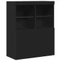 Aparador negro 81x37x100 cm madera de ingeniería by , Lockers and storage cabinets - Ref: Foro24-3318618, Price: 136,80 €, Di...