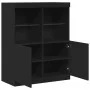 Aparador negro 81x37x100 cm madera de ingeniería by , Lockers and storage cabinets - Ref: Foro24-3318618, Price: 136,80 €, Di...