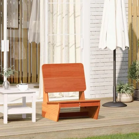 Silla de jardín madera maciza de pino marrón cera 60x64x70,5 cm de , Sillas de jardín - Ref: Foro24-859309, Precio: 77,75 €, ...