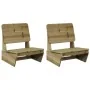 Sillas de jardín 2 uds 60x64x70,5 cm madera de pino impregnada von , Gartenstühle - Ref: Foro24-859316, Preis: 136,29 €, Raba...