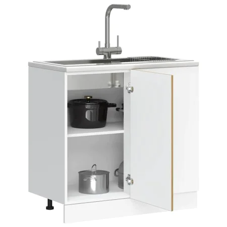 Mueble bajo para fregadero madera de ingeniería roble artesanal de , Armarios de cocina - Ref: Foro24-854297, Precio: 76,50 €...