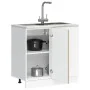 Mueble bajo para fregadero madera de ingeniería roble artesanal de , Armarios de cocina - Ref: Foro24-854297, Precio: 76,50 €...