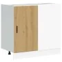 Mueble bajo para fregadero madera de ingeniería roble artesanal de , Armarios de cocina - Ref: Foro24-854297, Precio: 76,50 €...