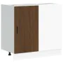 Mueble bajo para fregadero de madera de ingeniería roble marrón von , Küchenschränke - Ref: Foro24-854295, Preis: 76,17 €, Ra...
